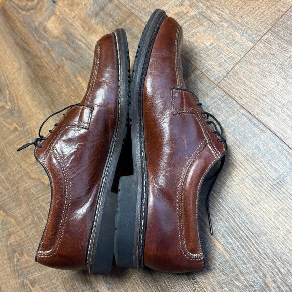 Men\'s Allen Edmonds Wilbert Split toe Brown Leather Dress Shoes Sz 10 1/2 D main image 4